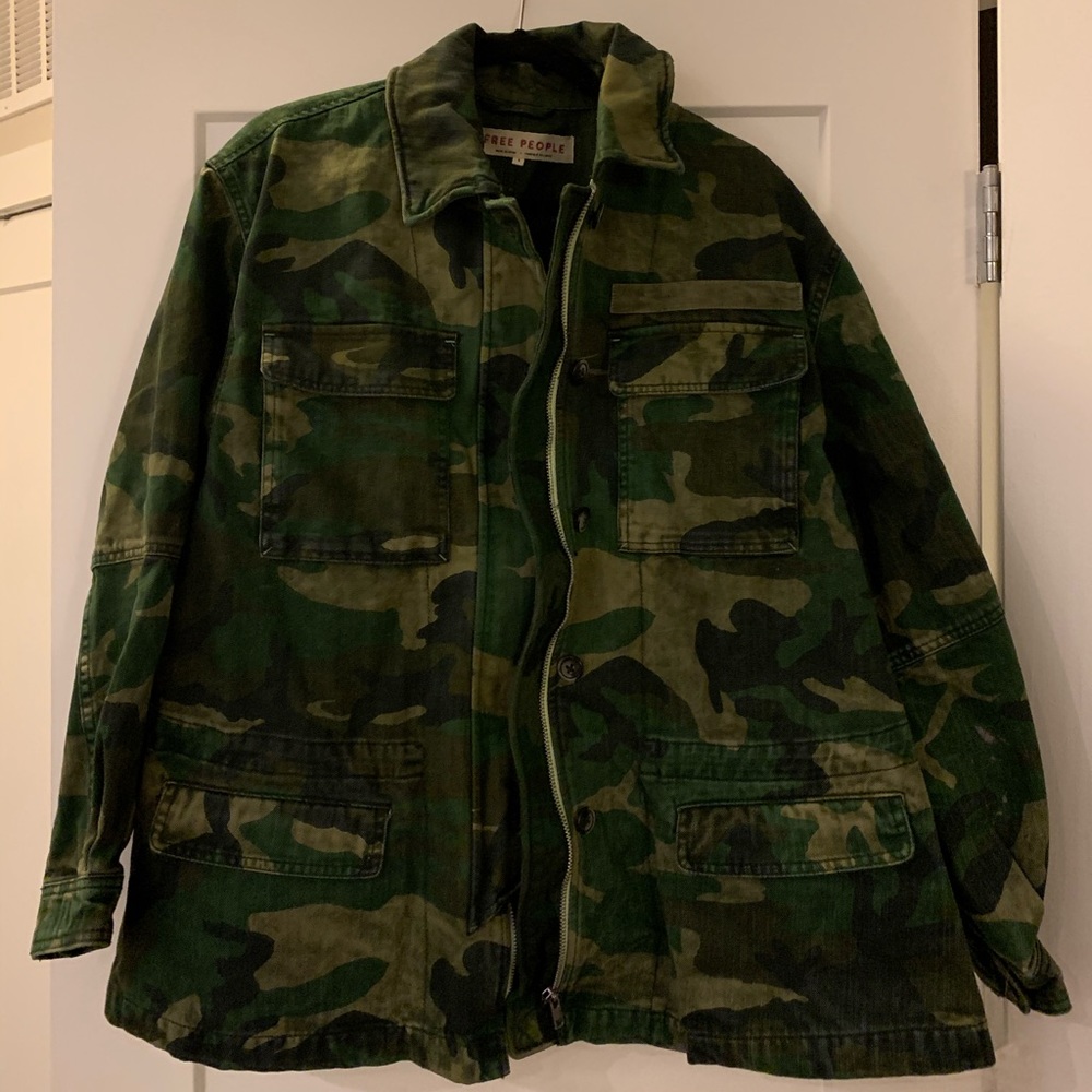 Free People Camo Jacket